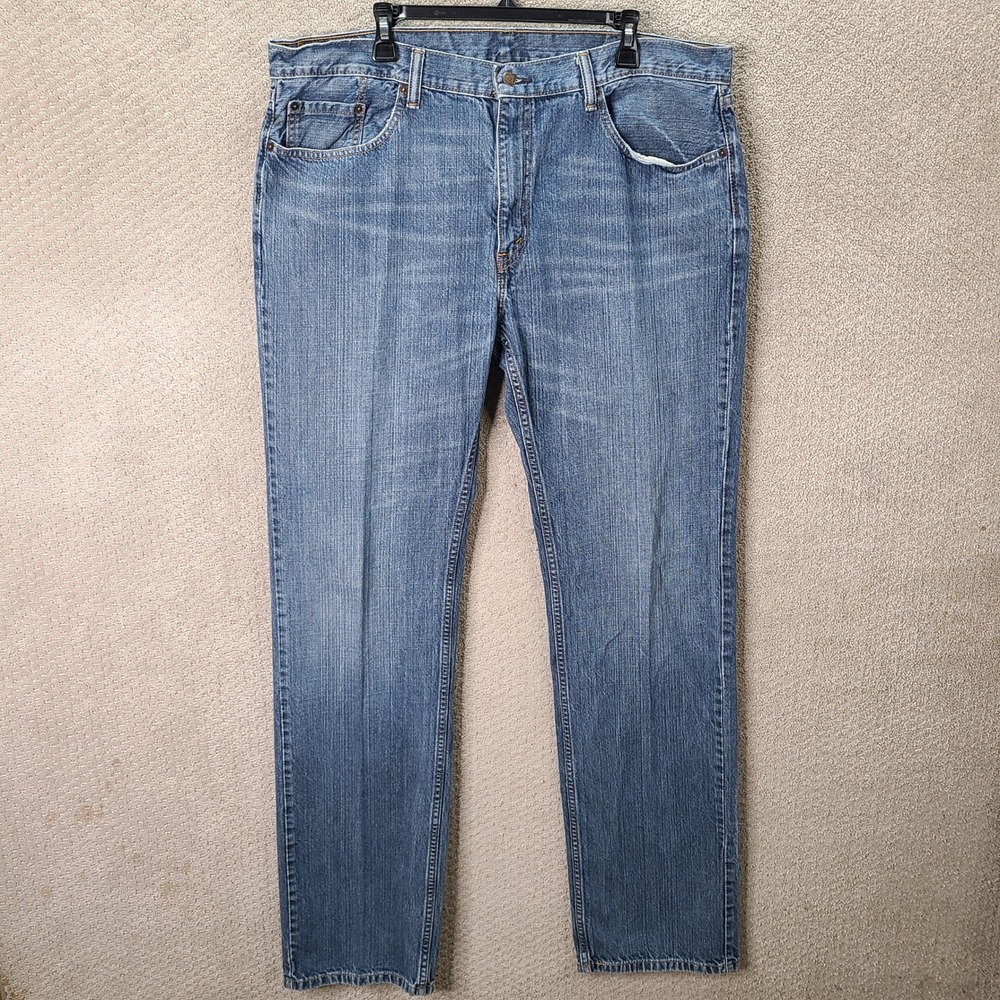Levis 559 Jeans Mens 40x38 Blue Relaxed Straight Fit Cotton Denim Medium Wash